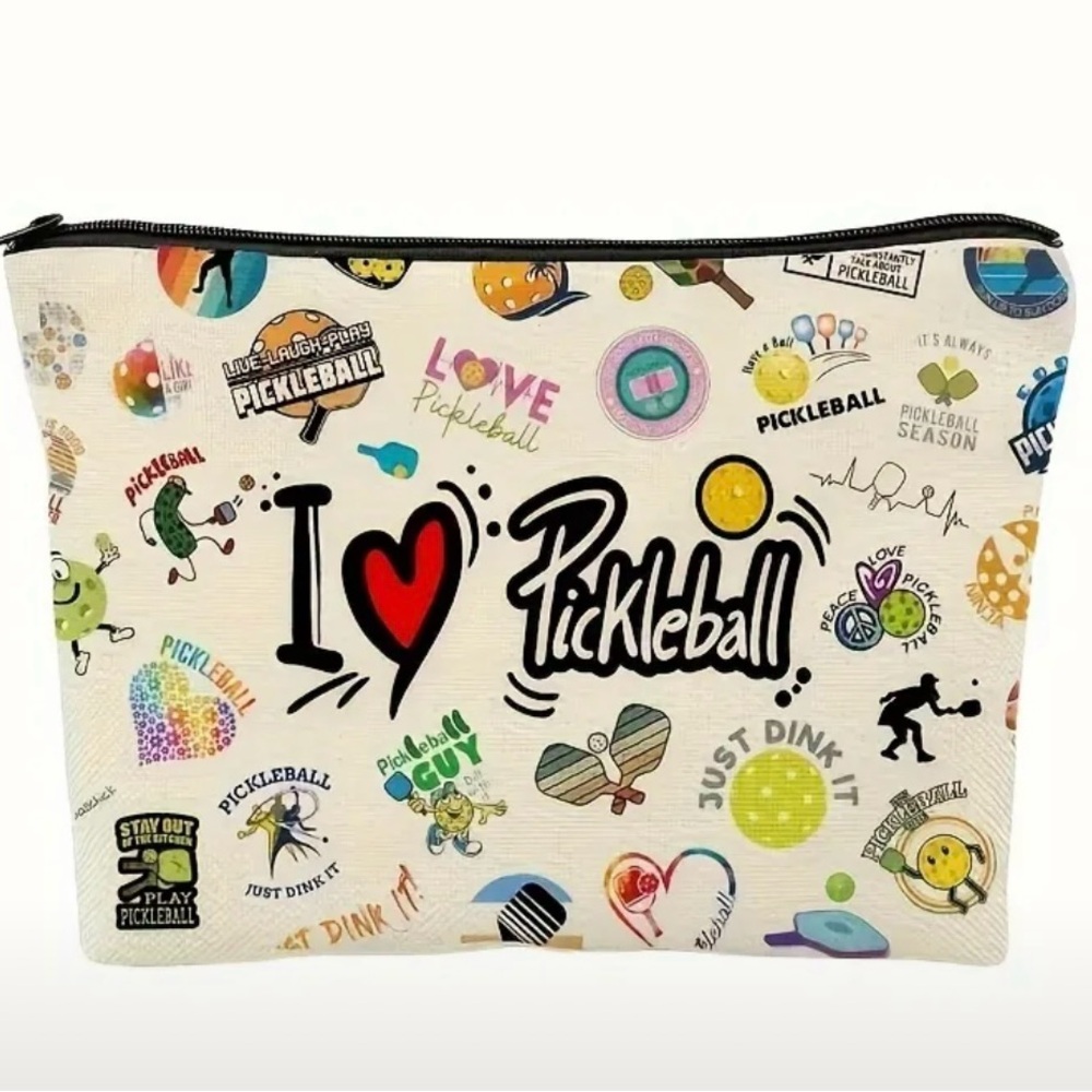 Pickleball Themed Zipper Pouch